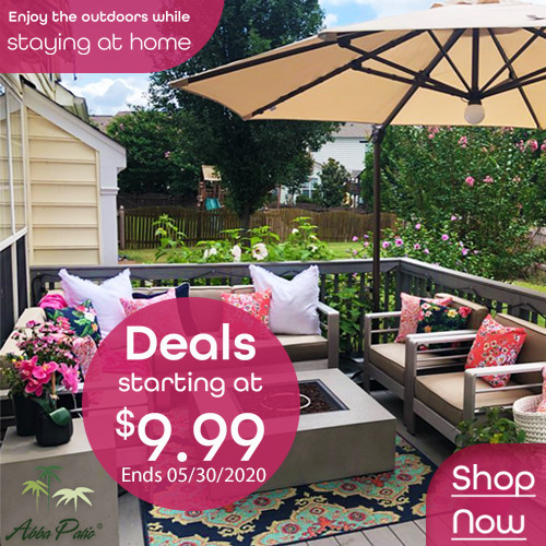 Enjoy the Outdoors While Staying at Home! Selected Patio Products on Hot Deals! Ends 05/30/2020.