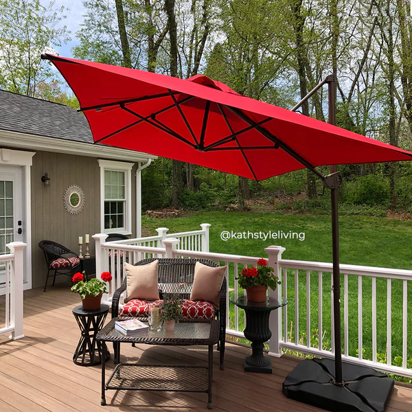 9' Offset Patio Umbrella $180 Shipped