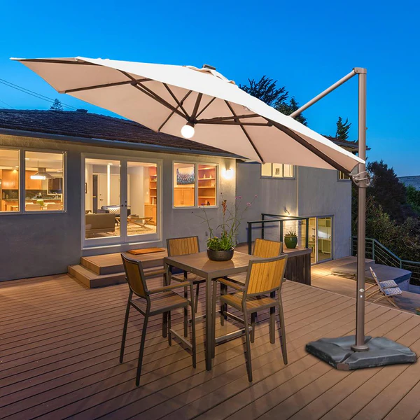 Cantilever Umbrella  with Solar Lights $40 off