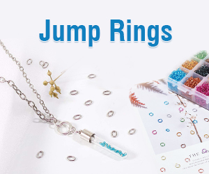 Jump rings of diverse gauges, materials and diameters are all available at Beebeecraft.