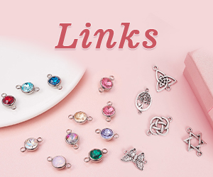 Not only can be used to add length in jewelry makings and designs, links and connectors can also determine the jewelry style.