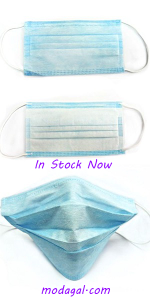 20 Pieces 3 Layered Disposable Face Masks