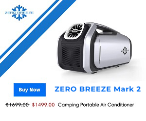ZERO BREEZE Tech Inc - SAVE $50 Camping Portable Air Conditioner