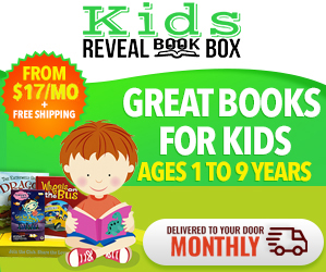 kids reveal book box subscription for ages 1-9 years old