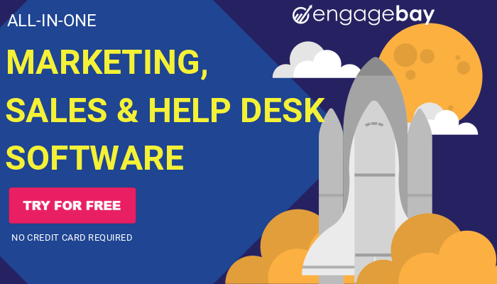 All-in-one marketing, sales & help desk software