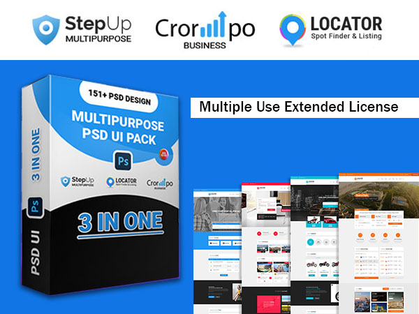 3-in-1 Multi-Purpose PSD UI Pack