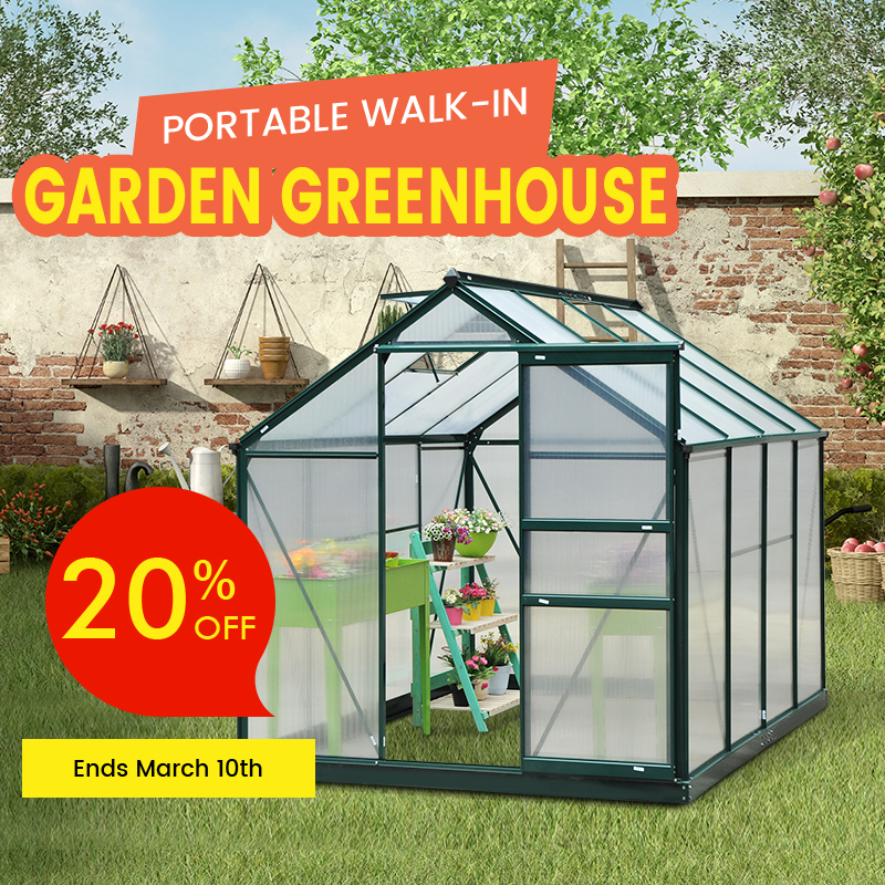 20% off greenhouse price drop banner