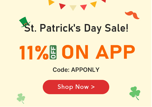 Save Some "Green" with our St. Patricks Day Sale! Up to 60% Off & EXTRA 11% off with Aosom App!