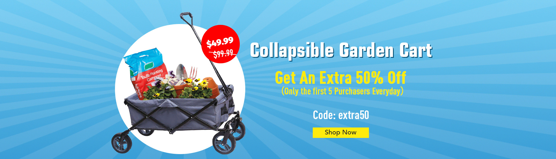 50% Off Collapsible Utility Carts
