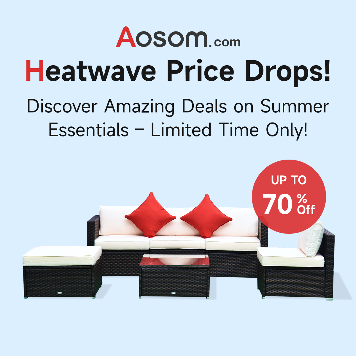 Dive into our Summer Sale! Enjoy up to 70% off on summer essentials and more.