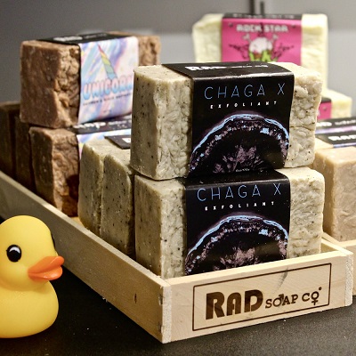 Handmade, vegan, all-natural soap bars by RAD Soap Co