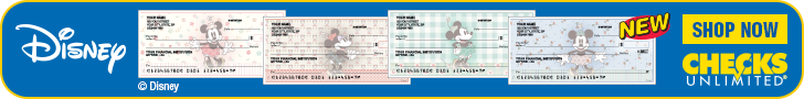 Vintage Minnie Mouse checks at Checks Unlimited