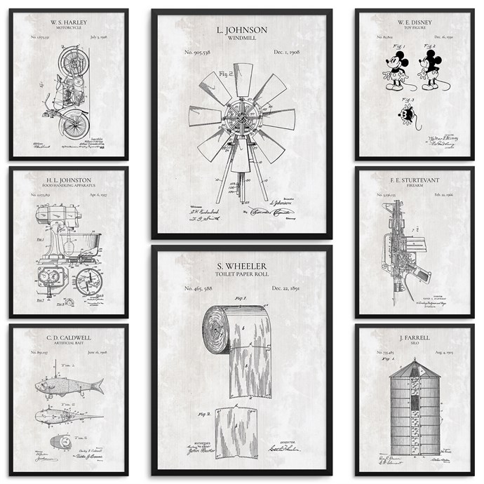 Farmhouse Patent Prints