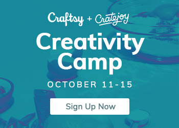 Sign Up for Creativity Camp with Craftsy + Cratejoy!