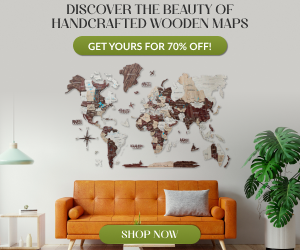 Discover the Beauty of Handcrafted Wooden World Maps