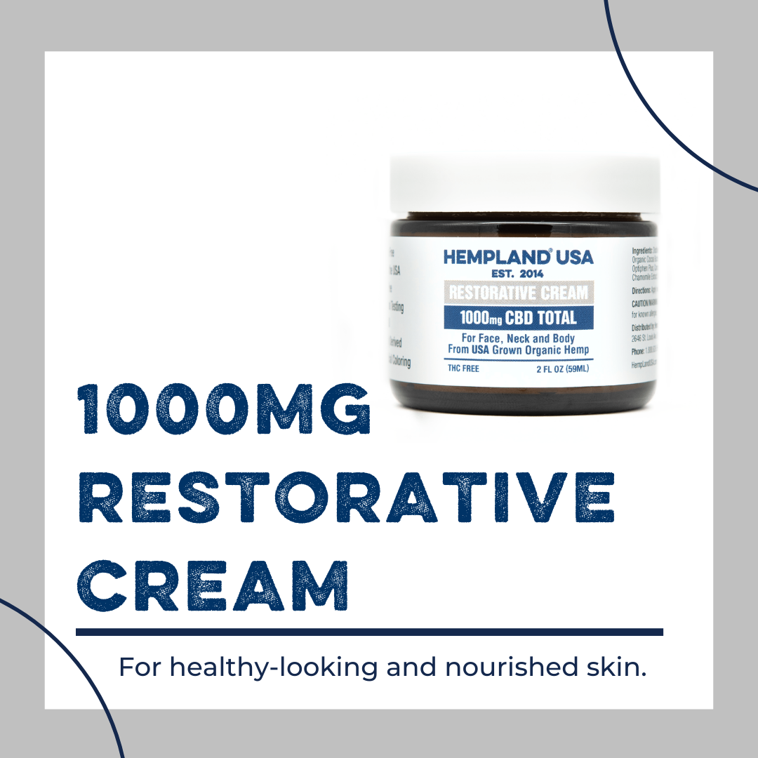 Check out HempLand USA's New 1000MG CBD Restorative Cream!