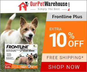 Buy Cheapest Flea & Tick Treatment for Dogs. Frontline Plus at 10% Extra Discount + Free Shipping
