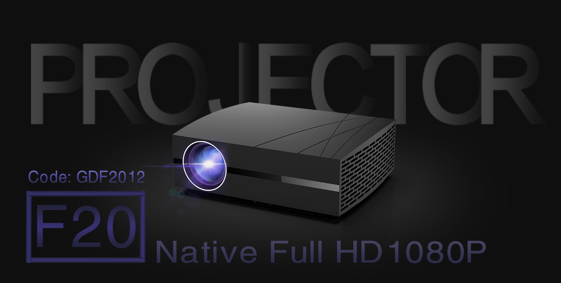 goodeestore.com - $100 OFF, $79.99 GooDee F20 Full HD 1080P Support LED Video Projector