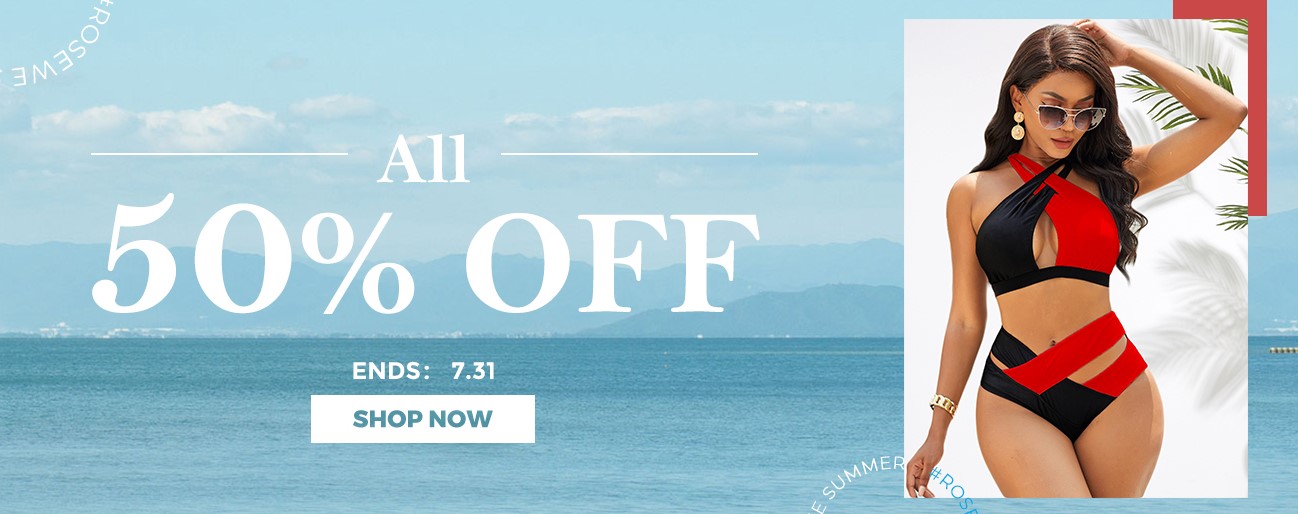 BIG SALE:all 50% sale,shop now!