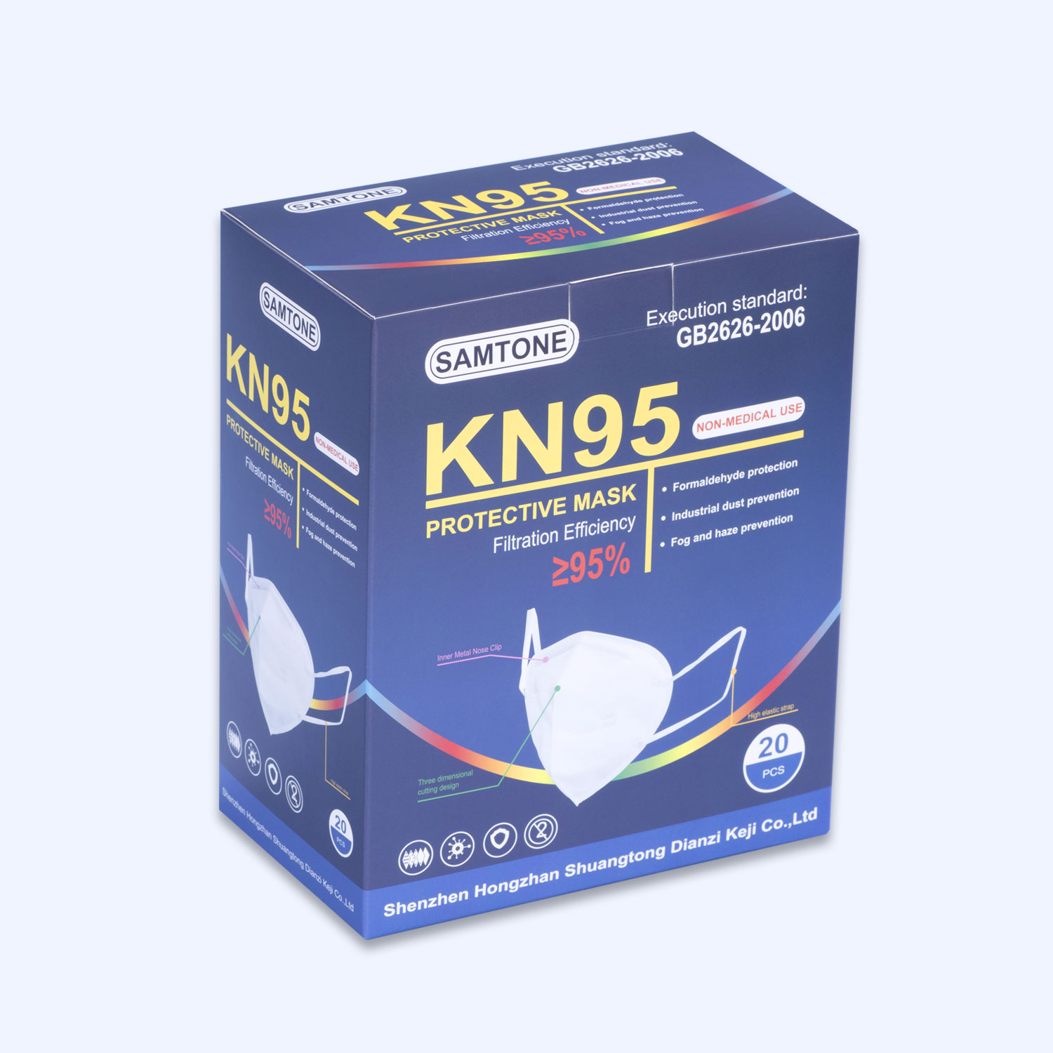 20 pcs Non-Medical KN95 face Masks