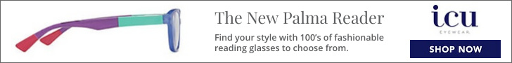 The Palma features a gently canted oval frame in shiny crystal blue paired with crystal tri-tone temples. Hidden spring hinges and molded nose pads add all-day comfort.