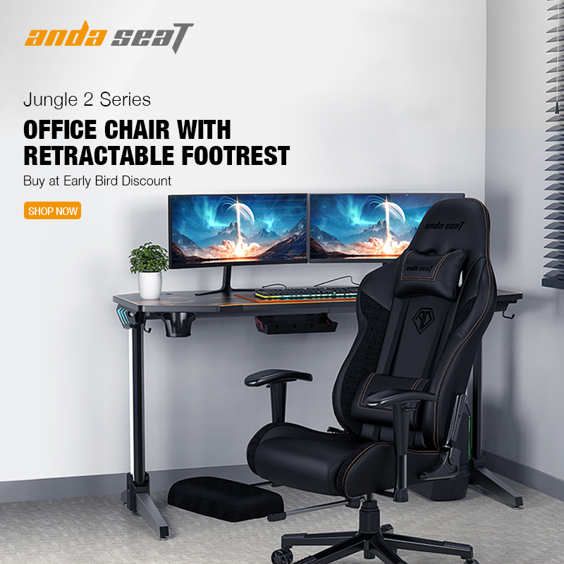 gaming chair with footrest